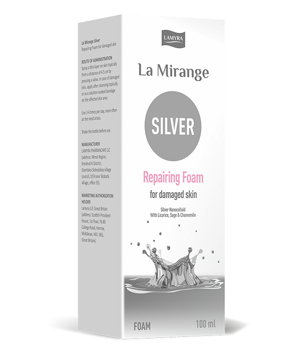La Mirange® SILVER Repairing foam for damaged skin